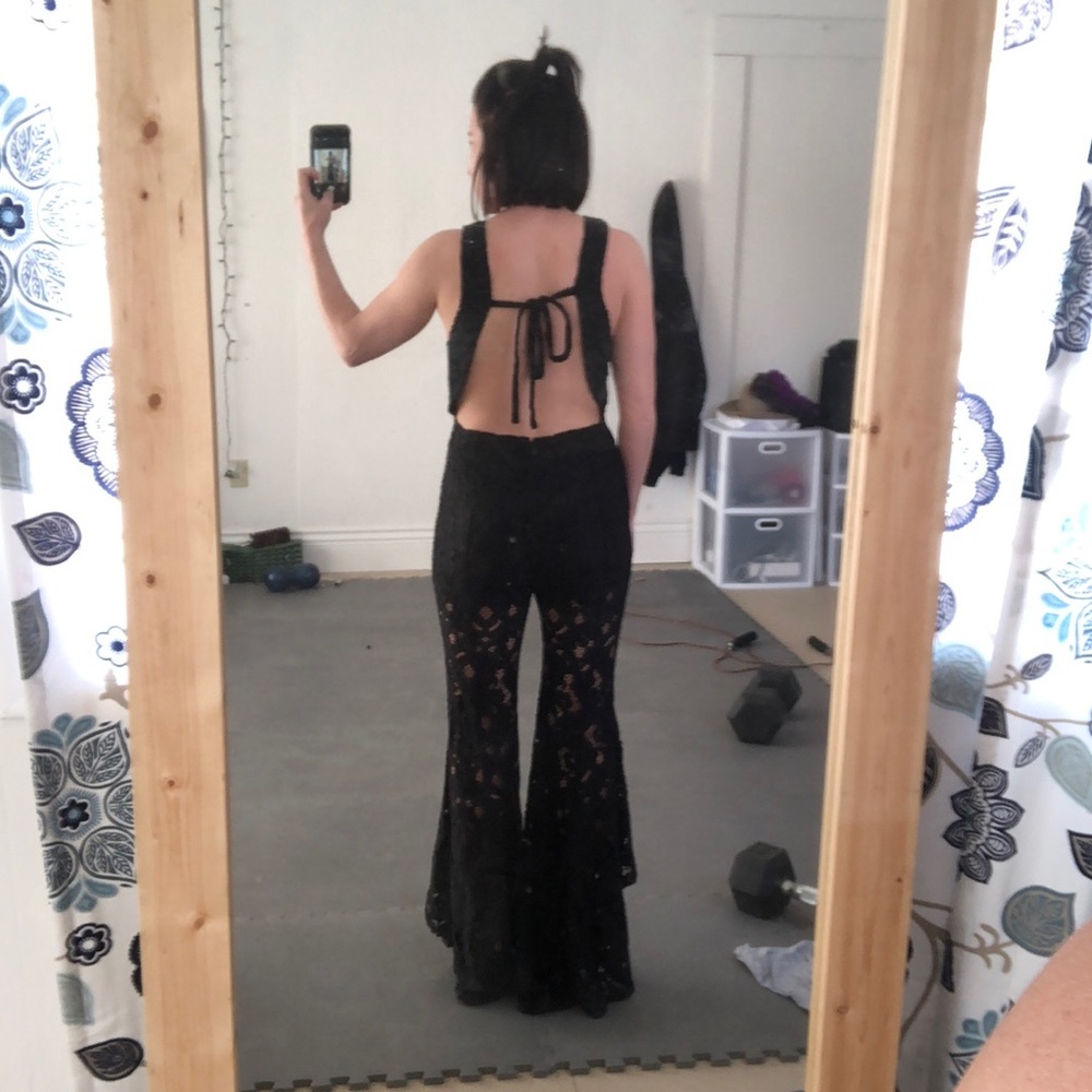 Unique Lace Free People jumpsuit!